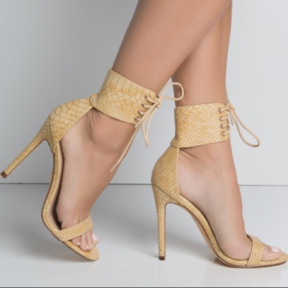 Snakeskin Heels - Picture 2 of 4